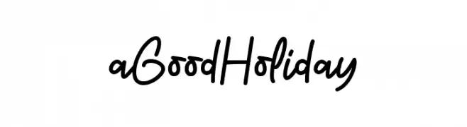 a Good Holiday 