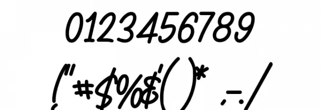 a Good Holiday Font OTHER CHARS