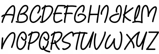 a Good Holiday Font UPPERCASE