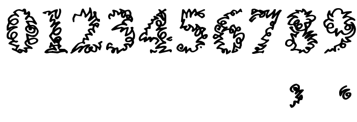 a Morris line Font OTHER CHARS