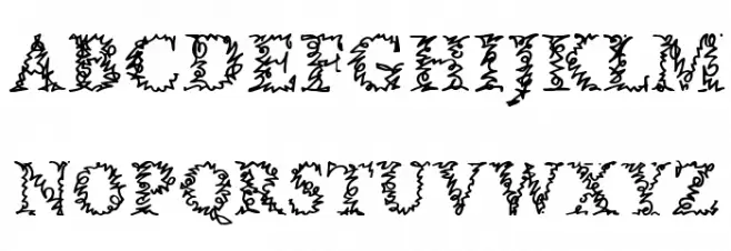 a Morris line Schriftart Groß
