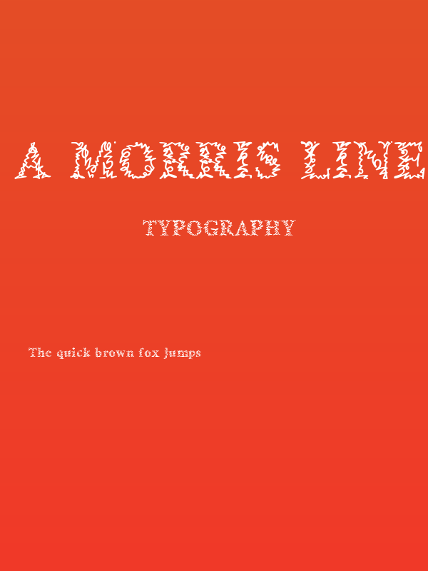 a Morris line Poster