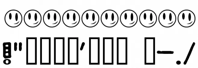 a Papa Font Alte caractere