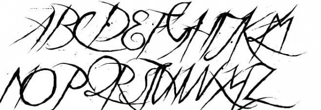 a Theme for murder Schriftart Groß