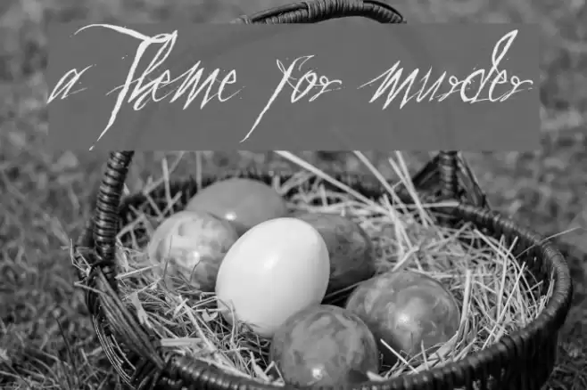 a Theme for murder Font examples