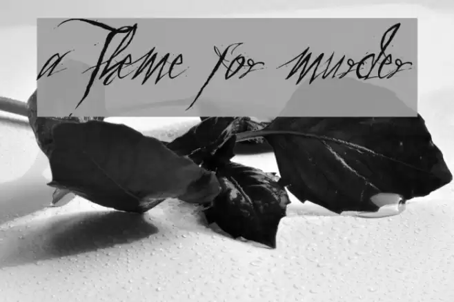a Theme for murder Font examples