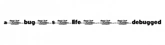 a-bug-s-life---debugged  Frei Schriftart Herunterladen