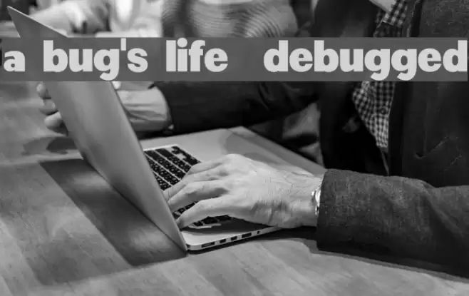 a bug's life - debugged Schriftart examples