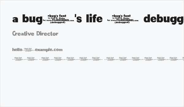 a bug's life - debugged Business Card