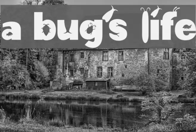 a bug's life Font examples