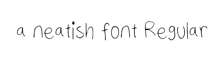 a neatish font Regular फ़ॉन्ट