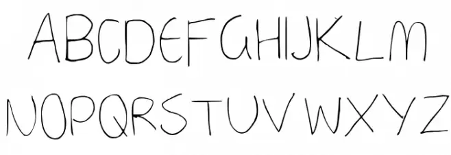 a neatish font Regular 字体 大写