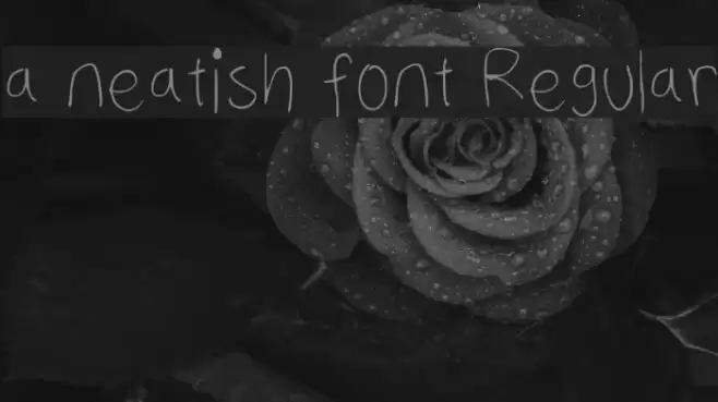a neatish font Regular خط examples