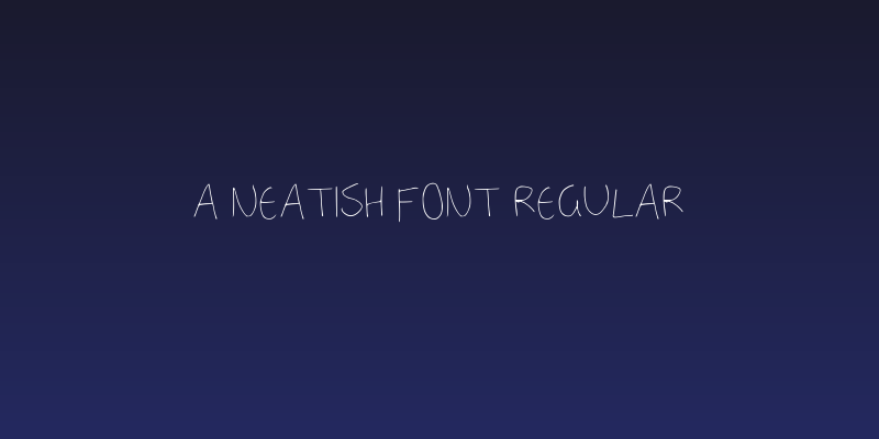 a neatish font Regular Social Header