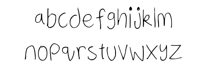 a neatish font Regular Font LOWERCASE