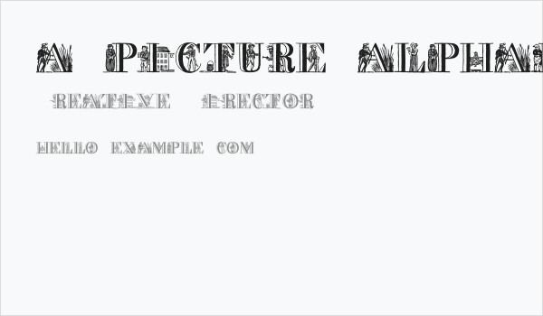 a picture alphabet Business Card