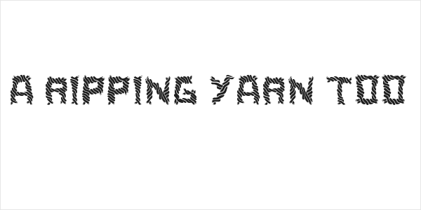 a ripping yarn too Logo
