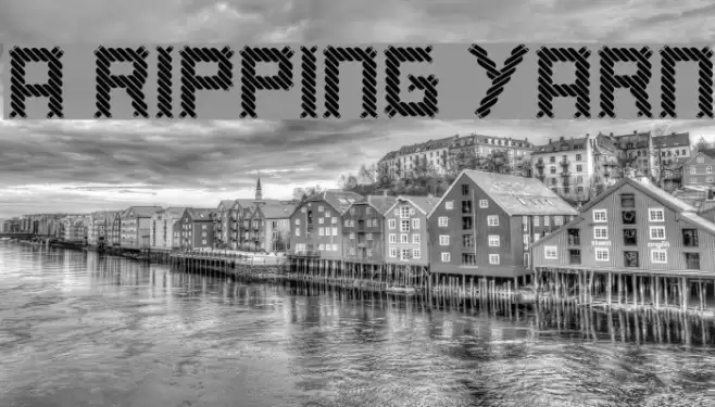 a ripping yarn Font examples
