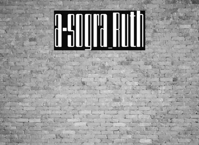 a-sogra_Ruth Schriftart examples