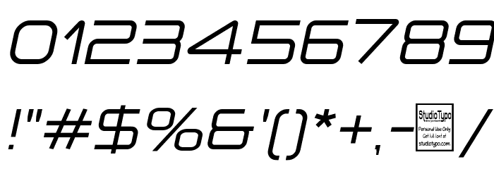 a `space Italic Font OTHER CHARS
