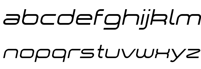 a `space Italic Font LOWERCASE