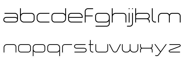 a `space Light Font LOWERCASE