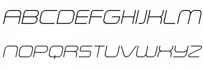 a `space light Italic Fonte MAIÚSCULAS