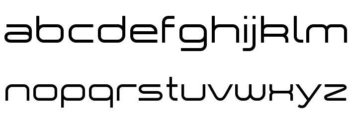 a `space Font LOWERCASE