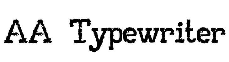 AA Typewriter Font