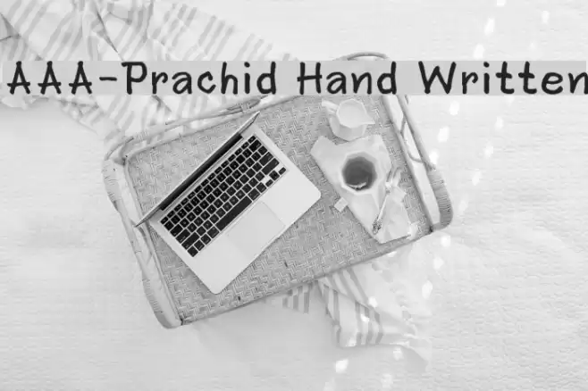 AAA-Prachid Hand Written フォント examples