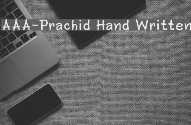AAA-Prachid Hand Written フォント examples