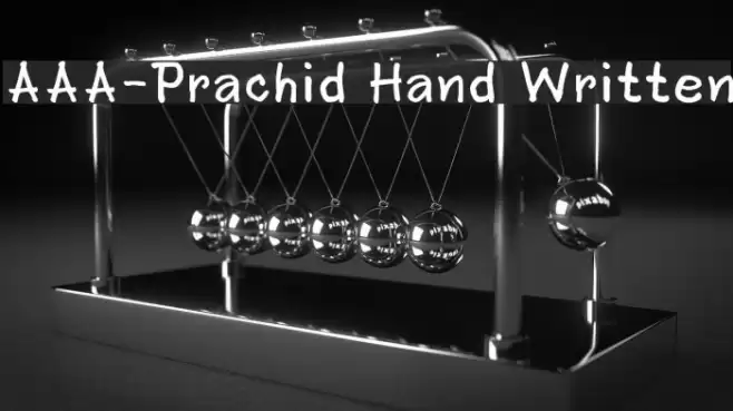 AAA-Prachid Hand Written フォント examples