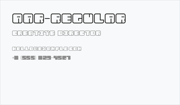 AAR-Regular Business Card