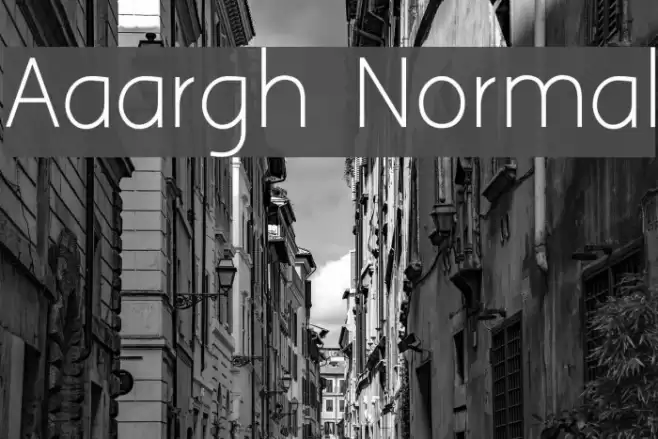 Aaargh Normal Шрифта examples