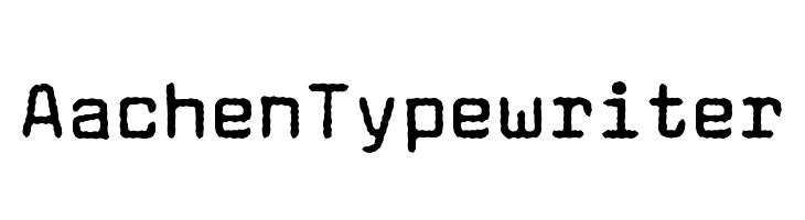 Aachen Typewriter  Скачать бесплатные шрифты