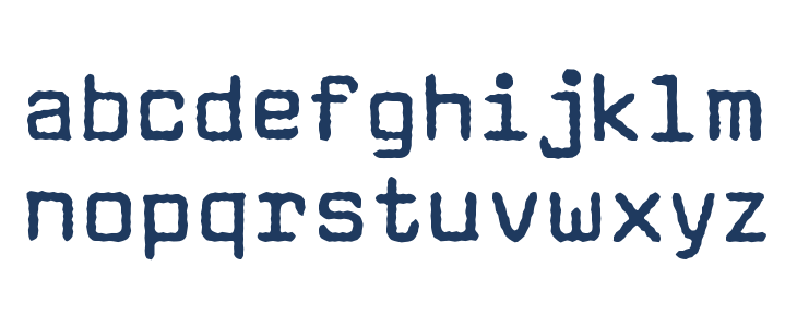 Aachen Typewriter Lowercase