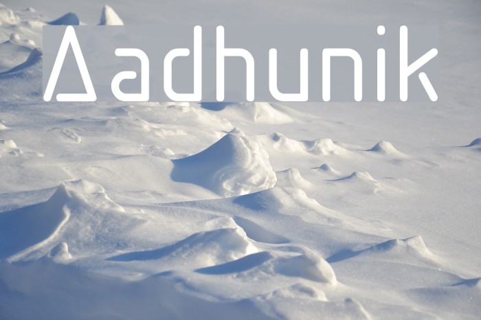 Aadhunik Font examples