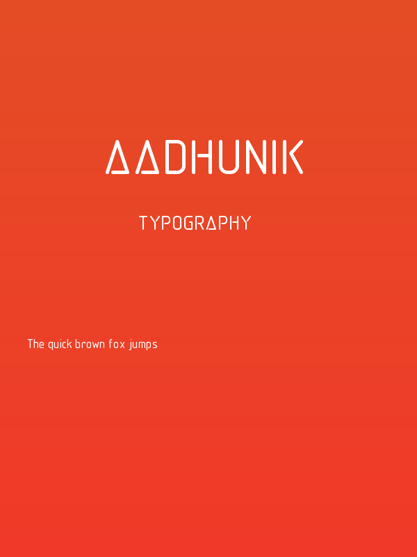 Aadhunik Poster