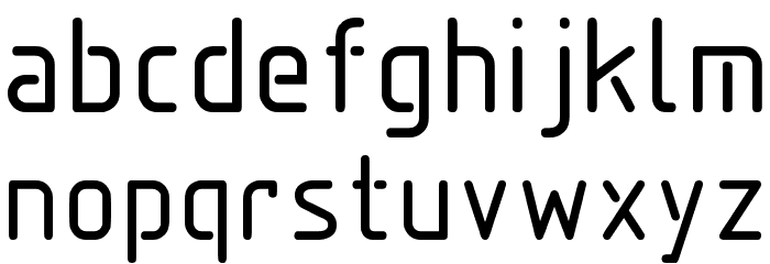 Aadhunik Font LOWERCASE