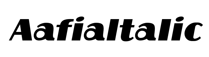 Aafia Italic  Free Fonts Download