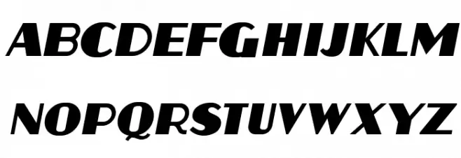 Aafia Italic Polices MAJUSCULES