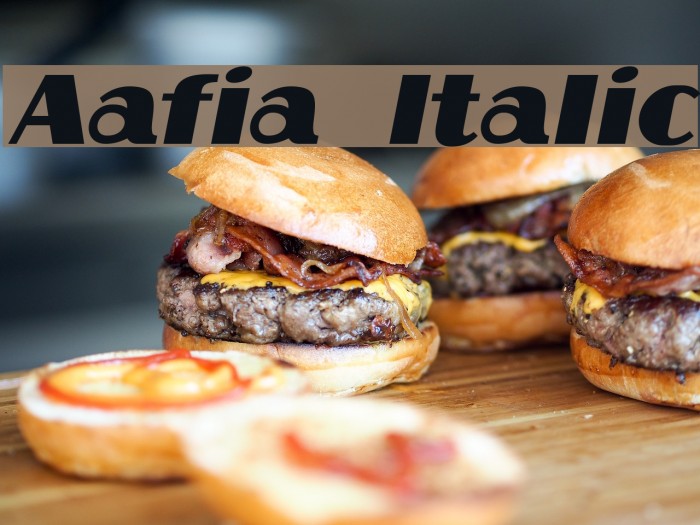 Aafia Italic Font examples