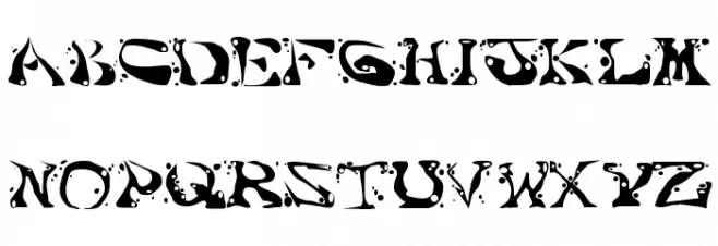 AajaxSurrealFreak Schriftart Groß