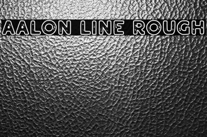 Aalon Line Rough Font examples