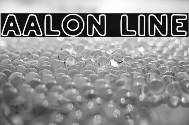 Aalon Line Schriftart examples