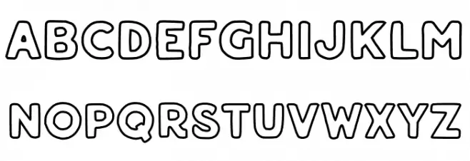 Aalon Line Schriftart Kleinbuchstaben