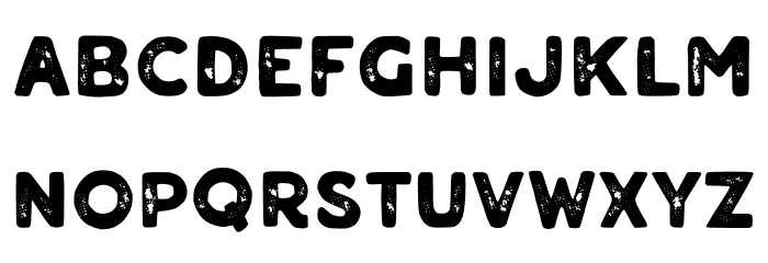 Aalon Rough Font LOWERCASE