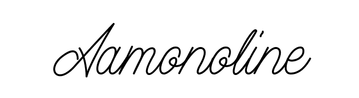 Aamonoline Font