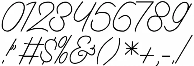 Aamonoline Font OTHER CHARS