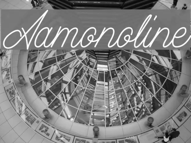 Aamonoline Font examples